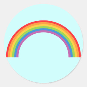 Rainbow-Basic Classic Round Sticker