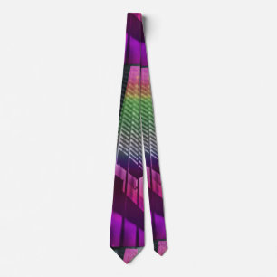 Rainbow Bass Guitar Musicians Neck Tie