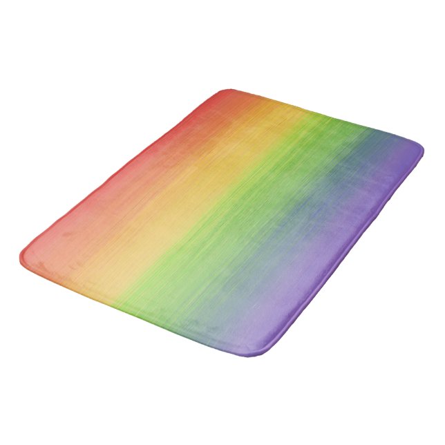 Rainbow Bath Mat (Angled)