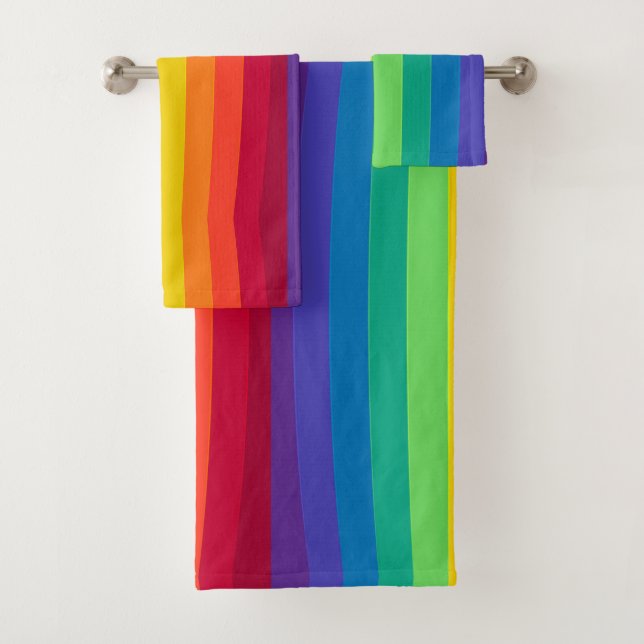 Rainbow Bath Towel Set (Insitu)