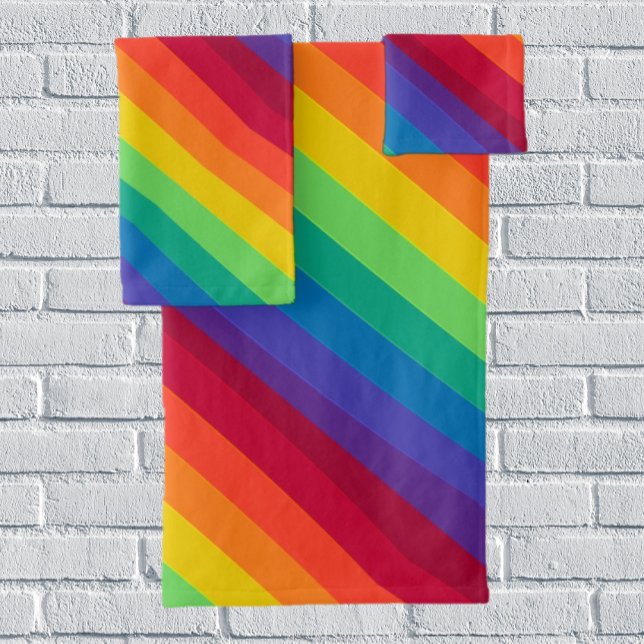 Rainbow Bath Towel Set (Creator Uploaded)