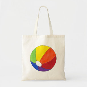 Rainbow Beach Ball Beachball Summer Shore Fun Bag