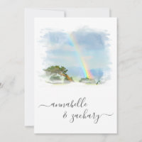 *~* Rainbow Beach Ocean + RSVP - QR AR11 Wedding