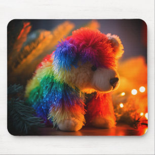 Rainbow Bear Mouse Pad