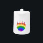 Rainbow Bear Paw Print<br><div class="desc">A cute rainbow bear paw print.</div>