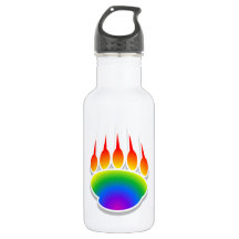 Rainbow Bear Paw Print