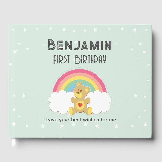 Rainbow Bear Signature Book. Guest Book (Front)