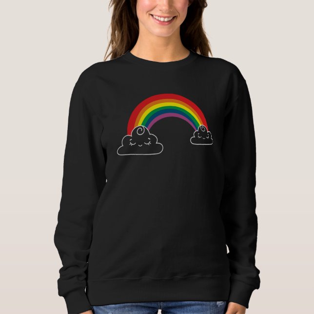 Rainbow  Beautiful Colours Sweatshirt (Front)