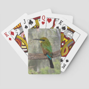 Rainbow bee-eater bird, Australia Playing Cards