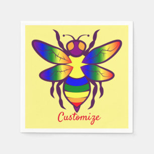 Rainbow Bee Thunder_Cove Napkin
