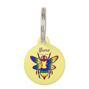 Rainbow Bee Thunder_Cove Pet Tag
