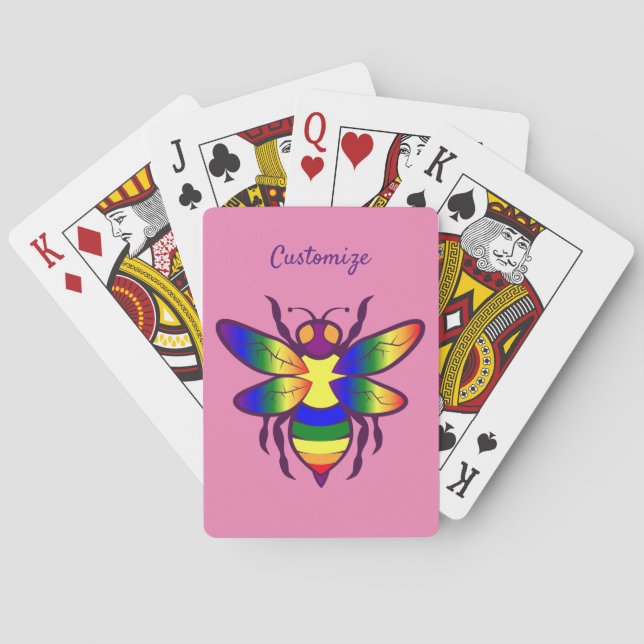 Rainbow Bee Thunder_Cove Playing Cards (Back)