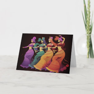 Rainbow Belly Dancers                              Card