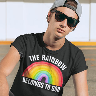 RAINBOW BELONGS TO GOD CHRISTIAN T-Shirts