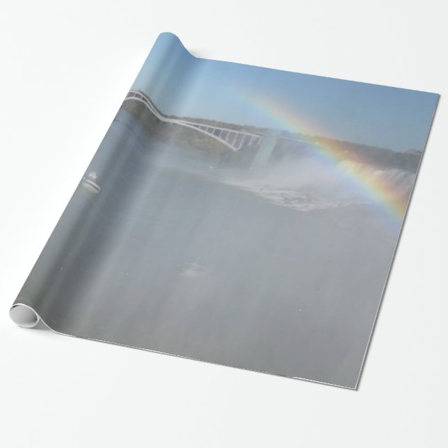 Rainbow Bible Scripture Wrapping Paper (Unrolled)