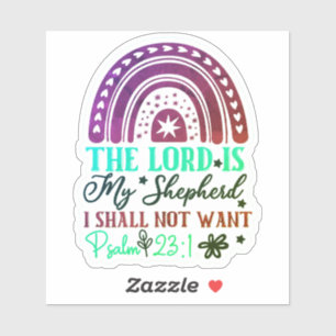 Rainbow Bible Verse Sticker