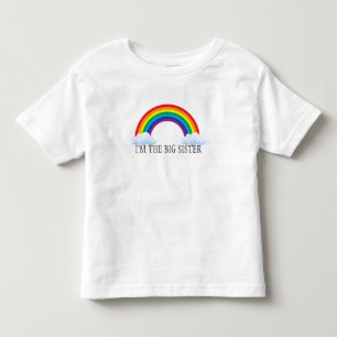 Rainbow Big Sister Toddler Tee – Adorable and Fun