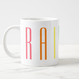 RAINBOW Big White Mug
