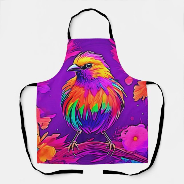Rainbow Bird in Dreamland Apron (Front)