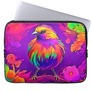 Rainbow Bird in Dreamland Laptop Sleeve