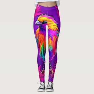 Rainbow Bird in Dreamland Leggings