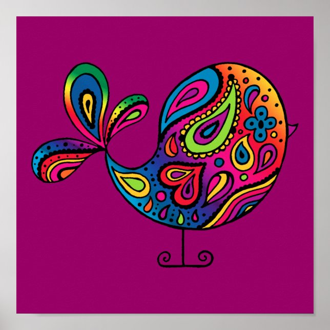 Rainbow Bird Poster (Front)
