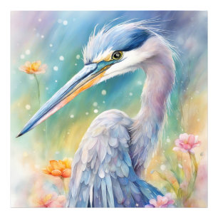 Rainbow Birds Blue Heron 2 Photo Print