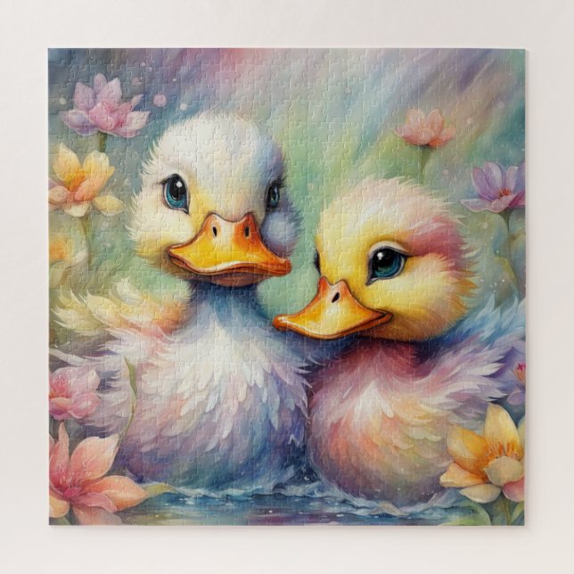Rainbow Birds Duck 1 Jigsaw Puzzle (Vertical)