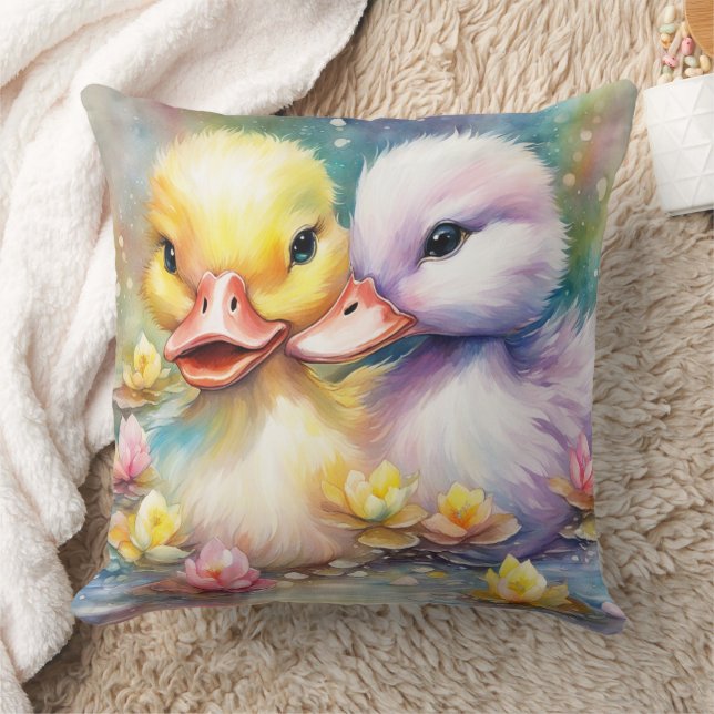 Rainbow Birds Duck 4 Cushion (Blanket)