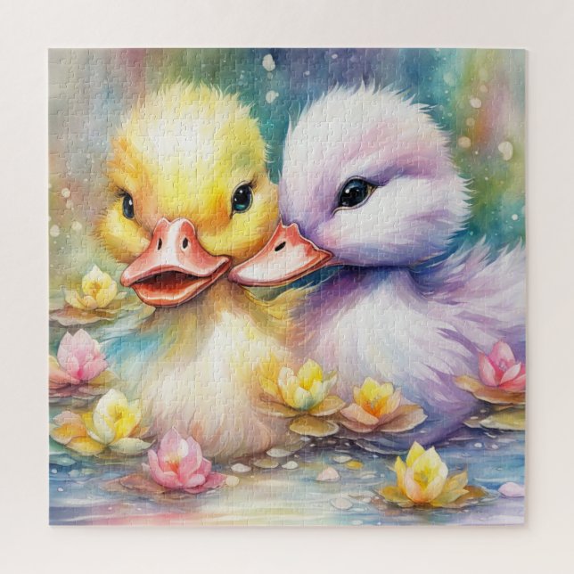 Rainbow Birds Duck 4 Jigsaw Puzzle (Vertical)