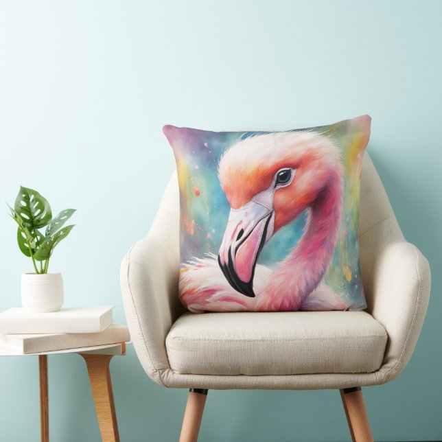 Rainbow Birds Flamingo 2 Cushion (Chair)