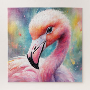 Rainbow Birds Flamingo 2 Jigsaw Puzzle