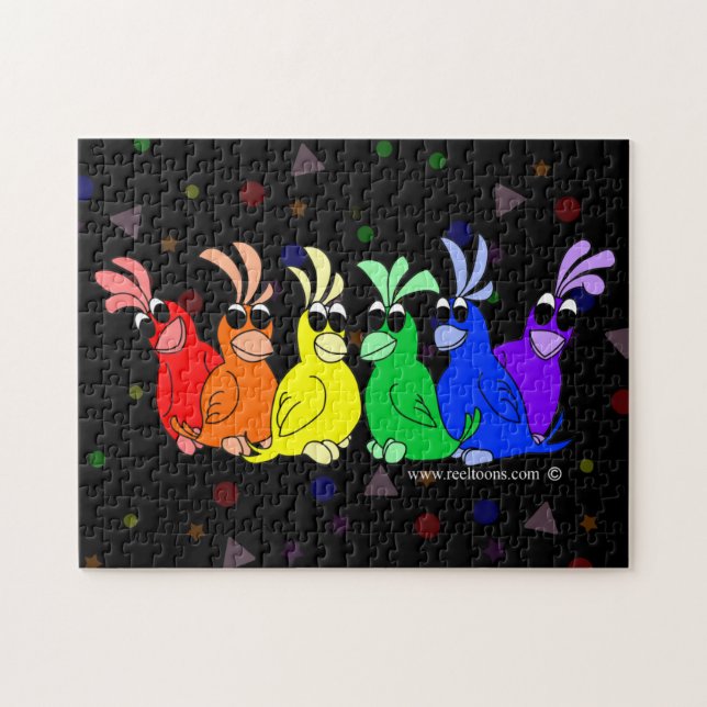 Rainbow Birds Puzzle (Horizontal)