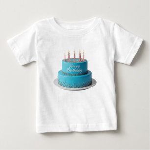 Rainbow Birthday Cake Toddler  Baby T-Shirt