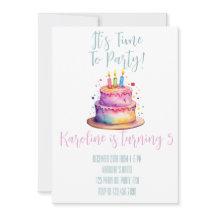 Rainbow Birthday Invitation