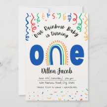 Rainbow Birthday Invitation