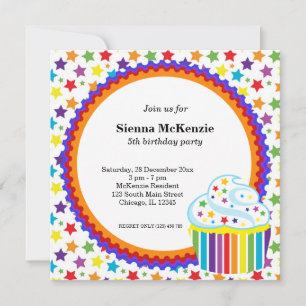 Rainbow Birthday Invitation