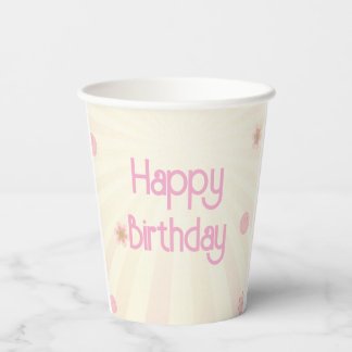Rainbow Birthday Paper Cups