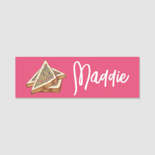 Rainbow Birthday Party Australian Fairy Bread Food Name Tag