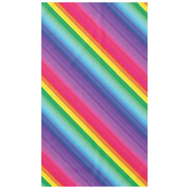 Rainbow Birthday Party Tablecloth (Front)