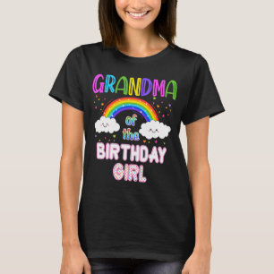 Rainbow Birthday Party Theme Unicorn Matching Grou T-Shirt