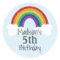 Rainbow Birthday Stickers Favour Stickers