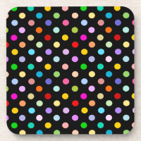 Rainbow Black Polka Dot pattern