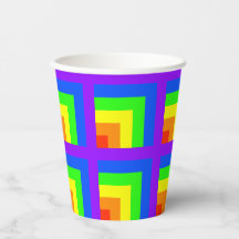 Rainbow Block Party Cups - set 3