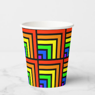 Rainbow Blocks Party Cups - set 1