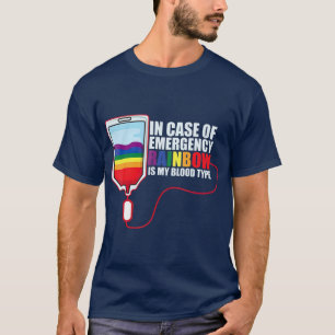 Rainbow Blood ype Homosexual Or Gay Boy T-Shirt