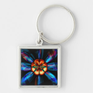 Rainbow Bloom Key Ring