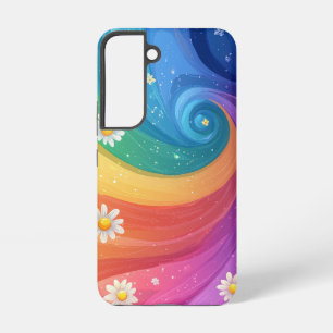 Rainbow Bloom Swirl Phone Case