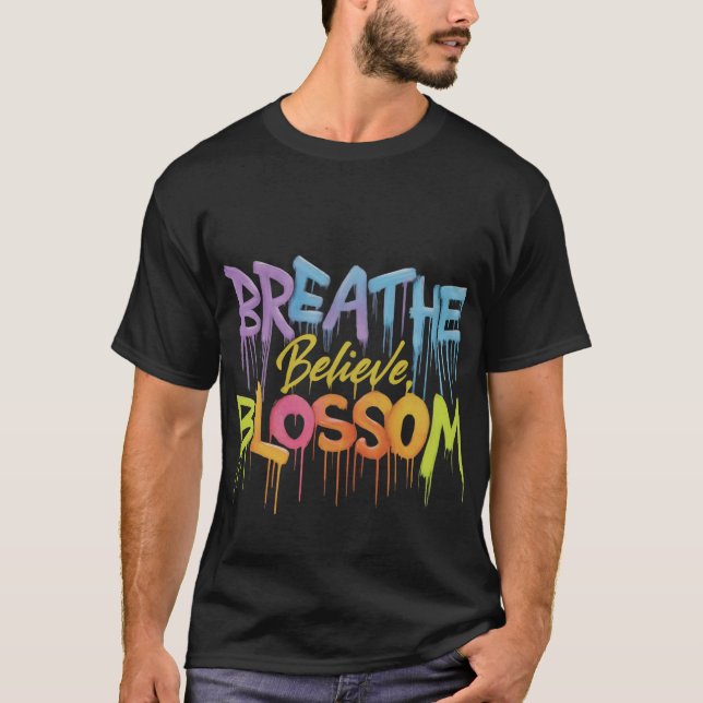  Rainbow Bloom Tee t-shirt design (Front)