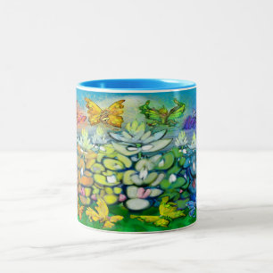 Rainbow Bluebonnets Two-Tone Coffee Mug